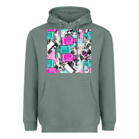 Sage nail polish with cowhide and plaid seamless pattern bbs Heavyweight Hoodie - BundleAndBundleShop