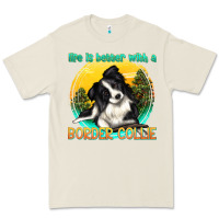 Bone life is better with a border collie Premium Tee - texasbilliewilder