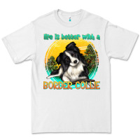 White life is better with a border collie Premium Tee - texasbilliewilder