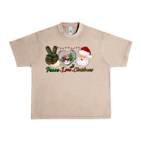 French Oak peace love christmas Urban Heavy Tee - BundleAndBundleShop