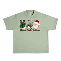 Oil Green peace love christmas Urban Heavy Tee - BundleAndBundleShop