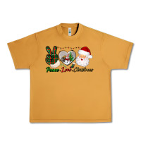 Peanut Butter peace love christmas Urban Heavy Tee - BundleAndBundleShop