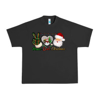 Pigment Black peace love christmas Urban Heavy Tee - BundleAndBundleShop