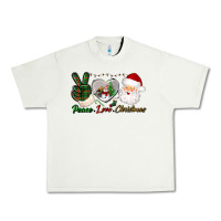 Pistachio peace love christmas Urban Heavy Tee - BundleAndBundleShop