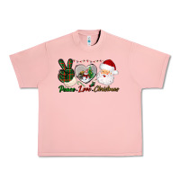 Salmon peace love christmas Urban Heavy Tee - BundleAndBundleShop