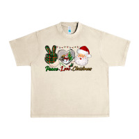 Sandshell peace love christmas Urban Heavy Tee - BundleAndBundleShop