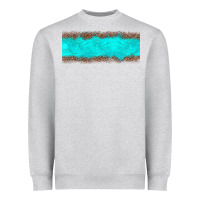Heather Grey turquoise leopard Heavyweight Sweatshirt - JahusDesignShop