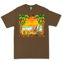 Cacao sunset beach Premium Tee - BarkalooDesign