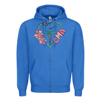 True Royal cma  heart Zipper Hoodie - MaliasSmallBusiness