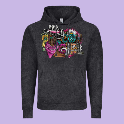 Cowgirl2 Vintage Hoodie Designed By Sublimationcraftshop