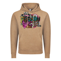 Vintage Coffee cowgirl2 Vintage Hoodie - SublimationCraftShop
