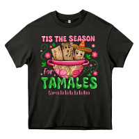Asphalt tis the season for tamales tama la la la Heavy Core Tee - MaliasSmallBusiness