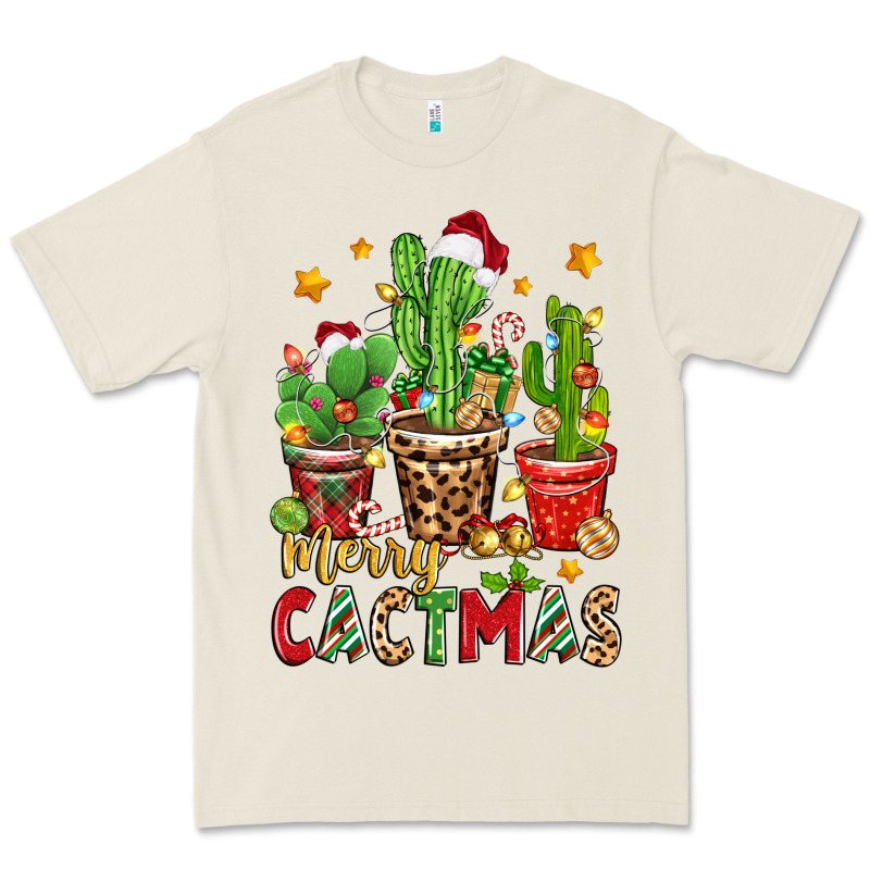 Christmas Cactus Merry Cactmas Premium Tee by Zillion Design Studio | Teevron