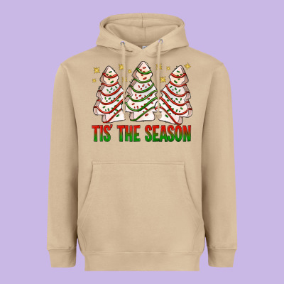 Tis' The Season With Christmas Cakes  Bbs Heavyweight Hoodie Designed By Bundleandbundleshop