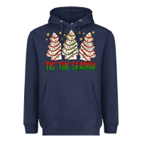 Navy tis' the season with christmas cakes  bbs Heavyweight Hoodie - BundleAndBundleShop