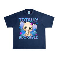 Navy totally adorable elephant boy Urban Heavy Tee - AdoDesignShop