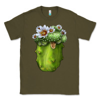 Army Green Blossfeldia Cactus Classic Tee - LillyAllenDesigns