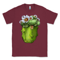 Burgundy Blossfeldia Cactus Classic Tee - LillyAllenDesigns