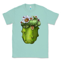 Seafoam Blossfeldia Cactus Classic Tee - LillyAllenDesigns