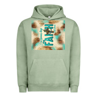Pigment Oil Green faith with cross Urban Hoodie - TumblerDesignByShophia