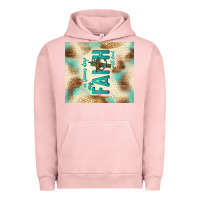 Pigment Salmon faith with cross Urban Hoodie - TumblerDesignByShophia