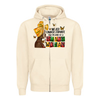 Sandshell never understimate the power of a black woman Zipper Hoodie - MaliasSmallBusiness