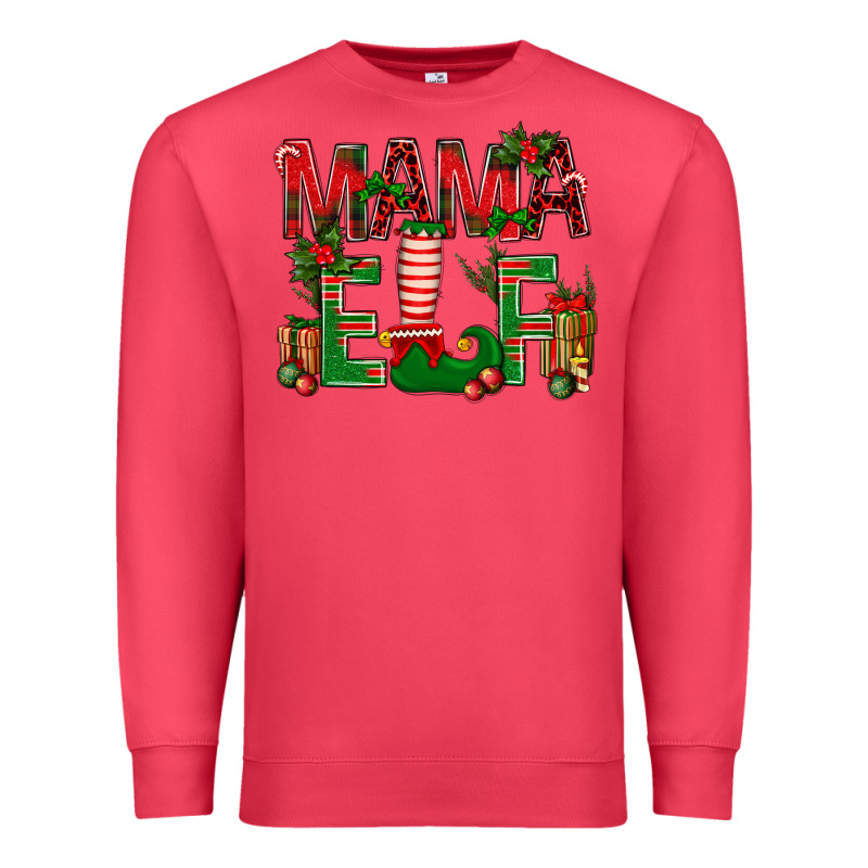 Christmas Mama Elf Premium Sweatshirt by BundleAndBundleShop | Teevron