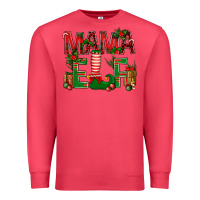 Cardinal Christmas Mama Elf Premium Sweatshirt - BundleAndBundleShop