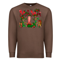 Chestnut Christmas Mama Elf Premium Sweatshirt - BundleAndBundleShop