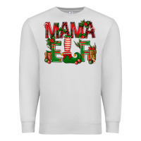 Dove Grey Christmas Mama Elf Premium Sweatshirt - BundleAndBundleShop