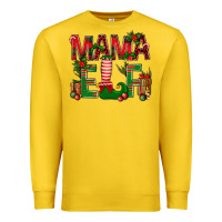 Lemon Christmas Mama Elf Premium Sweatshirt - BundleAndBundleShop