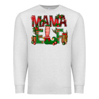 Oatmeal Heather Christmas Mama Elf Premium Sweatshirt - BundleAndBundleShop