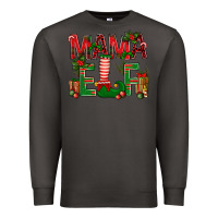 Smoke Christmas Mama Elf Premium Sweatshirt - BundleAndBundleShop