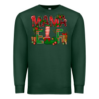 Sports Green Christmas Mama Elf Premium Sweatshirt - BundleAndBundleShop
