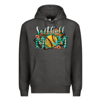 Charcoal Heather Softball Mom Premium Hoodie - Bettercallsaul