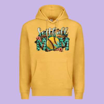 Softball Mom Premium Hoodie Designed By Bettercallsaul