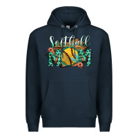 Navy Softball Mom Premium Hoodie - Bettercallsaul