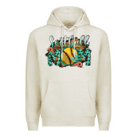 Oatmeal Heather Softball Mom Premium Hoodie - Bettercallsaul