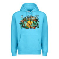 Ocean Blue Softball Mom Premium Hoodie - Bettercallsaul