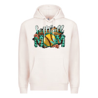 Pale Pink Softball Mom Premium Hoodie - Bettercallsaul