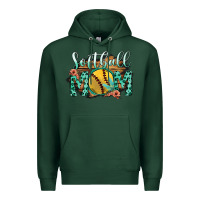 Sports Green Softball Mom Premium Hoodie - Bettercallsaul