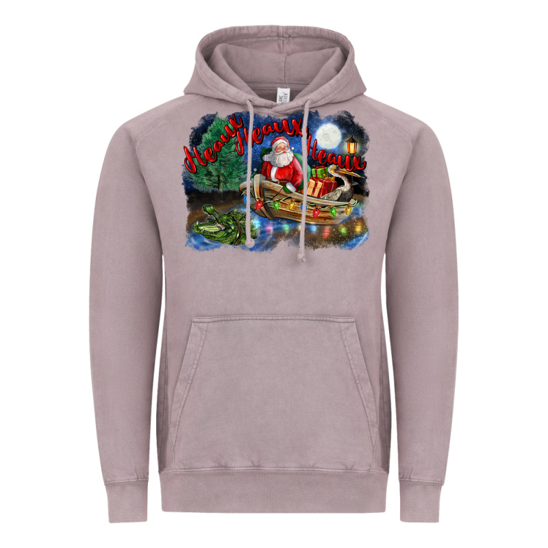 Heaux Heaux Heaux Christmas Louisiana Swamp Vintage Hoodie by FaDigitalArtStudio | Teevron