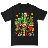Black christmas cactus feliz navidad Premium Tee - Zillion Design Studio
