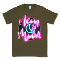 Army Green neon moon Classic Tee - JahusDesignShop