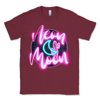 Burgundy neon moon Classic Tee - JahusDesignShop
