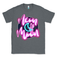 Charcoal Heather neon moon Classic Tee - JahusDesignShop