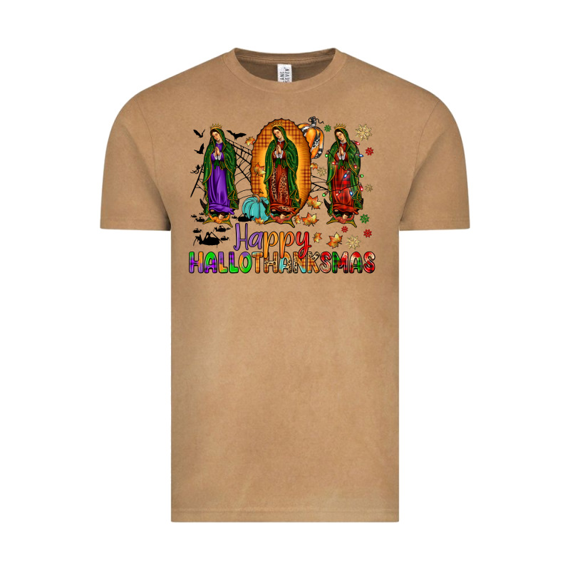 Our Lady Of Guadalupe Happy Hallothanksmas Vintage Tee by JahusDesignShop | Teevron