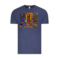 Vintage Denim our lady of guadalupe happy hallothanksmas Vintage Tee - JahusDesignShop