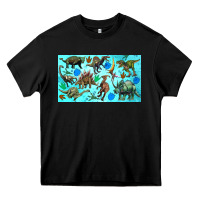 Black dinosaurs sippy cup Heavy Core Tee - Artiststas