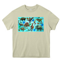 Mossy dinosaurs sippy cup Heavy Core Tee - Artiststas